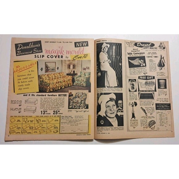 Picture Roto Magazine Minneapolis Sunday Tribune 11/14/1954 Mamie Eisenhower - Picture 9 of 10